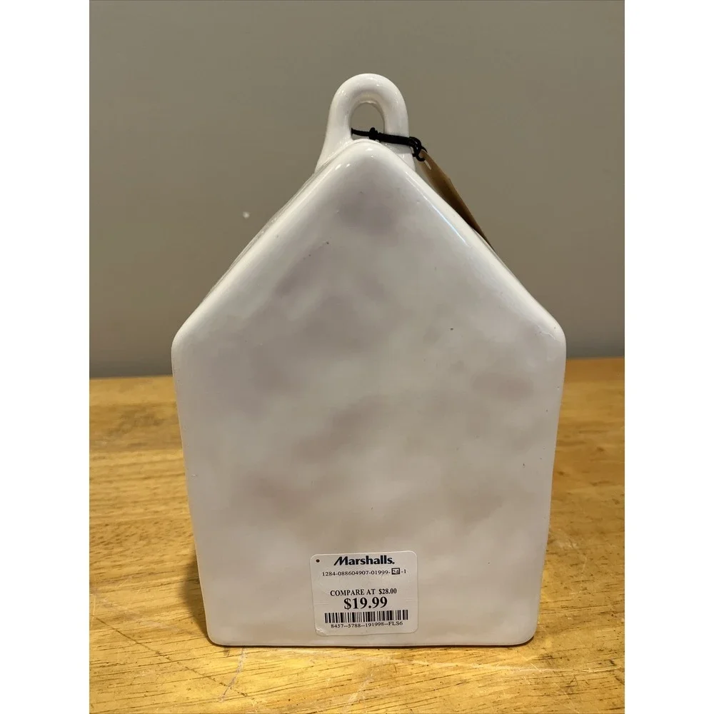 Rae Dunn White Square‎ WISH Birdhouse Spring Artisan Collection Magenta 2019